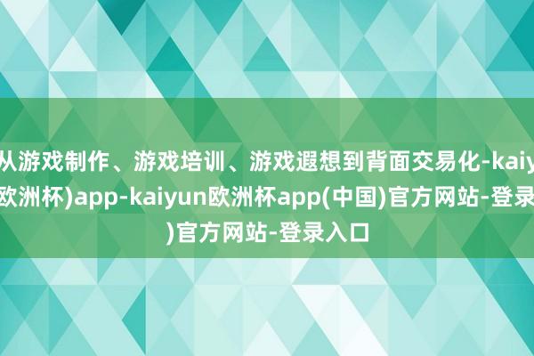 从游戏制作、游戏培训、游戏遐想到背面交易化-kaiyun(欧洲杯)app-kaiyun欧洲杯app(中国)官方网站-登录入口