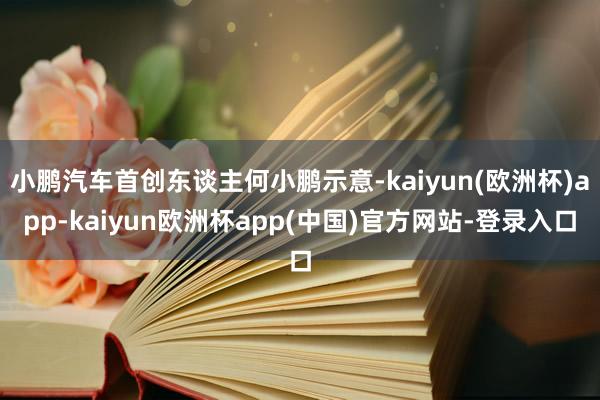 小鹏汽车首创东谈主何小鹏示意-kaiyun(欧洲杯)app-kaiyun欧洲杯app(中国)官方网站-登录入口